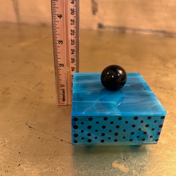 Glass Art Box with Feet & Mirror - Picture 9 of 11